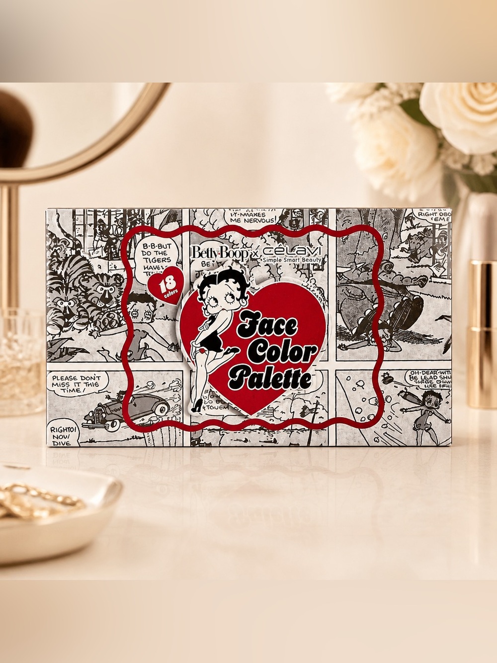 Betty Boop x Celavi Face Color Palette Makeup Collection